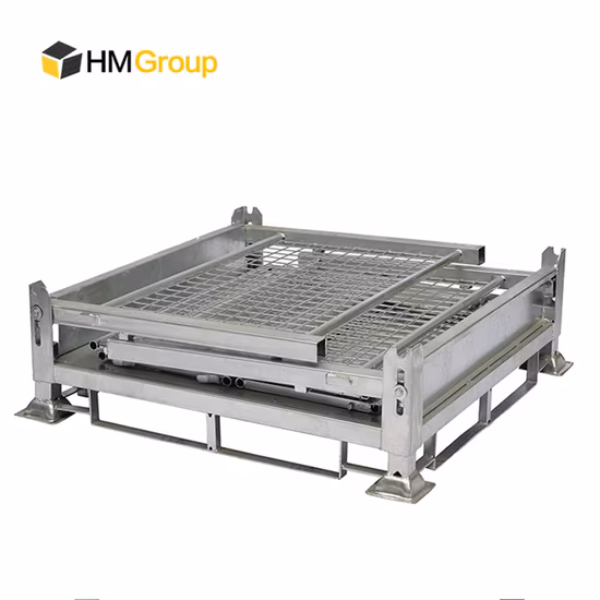 Customized Logistics Equipment Durable Stacking Wire Mesh Pallet Cage Stillage