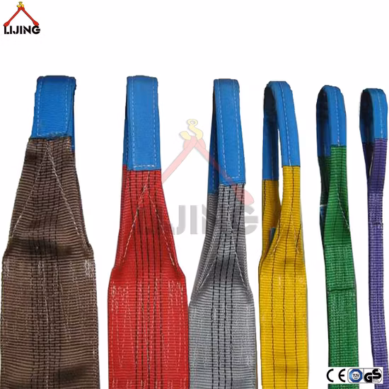 Polyester Lifting Webbing Slings 6t BS En1492-1 Safety Factor 7: 1