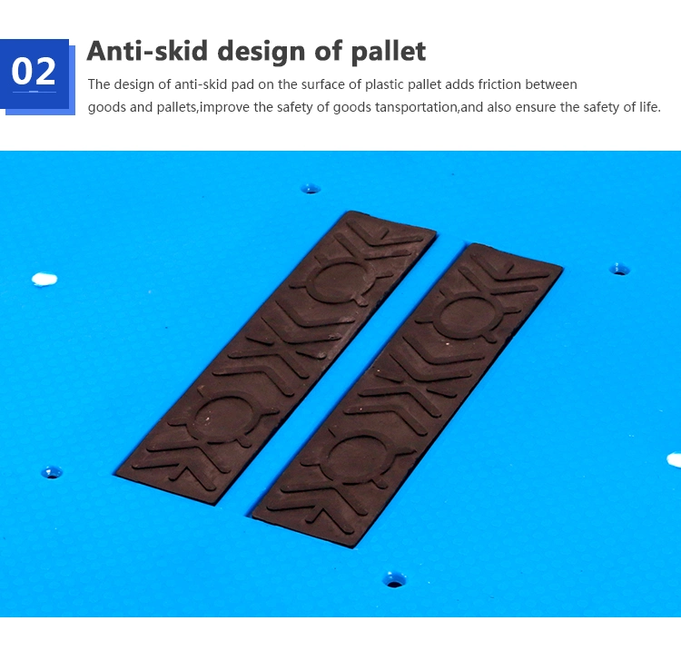 Heavy Duty Flat Top Strong Cheap Logistics Industrial Racking Plastic Pallet with Steels Reinforcement